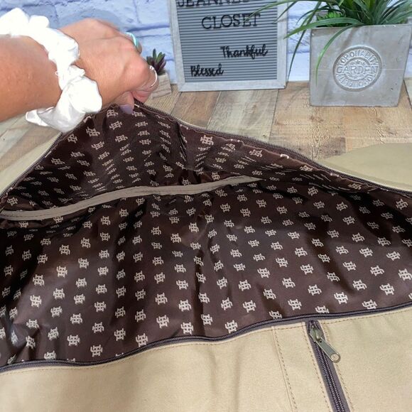 Jon hart two suiter garment bag canvas leather - Picture 8 of 16